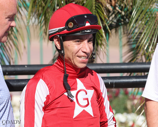 DONTGIVEUPTHEFIGHT - Queen Of The Green Handicap - 03-21-26 - R04 - Turf Paradise - Geovanni Franco - Coady Media - Kurtis Coady Photography