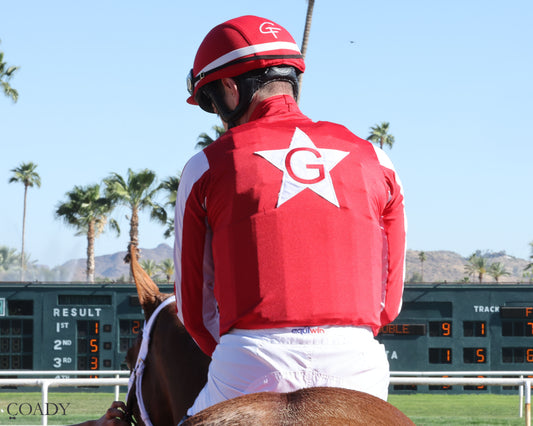 DONTGIVEUPTHEFIGHT - Queen Of The Green Handicap - 03-21-26 - R04 - Turf Paradise - Silks - Coady Media - Kurtis Coady Photography