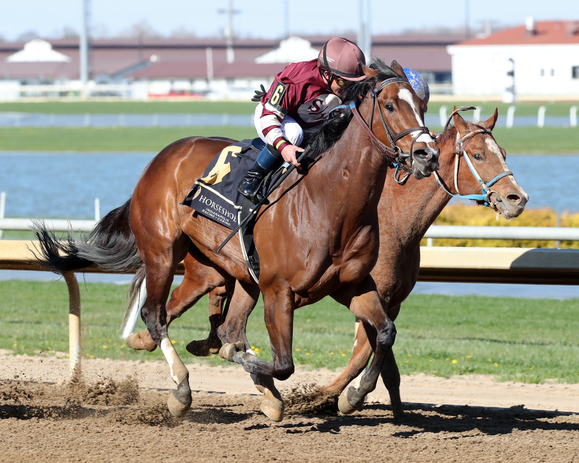 EKATI FLATTER - The Merrill C Roberts Overnight Handicap - 04-07-26 - R07 - Horseshoe Indiana - Finish 02 - Renee Torbit - Coady Media - Kurtis Coady Photography