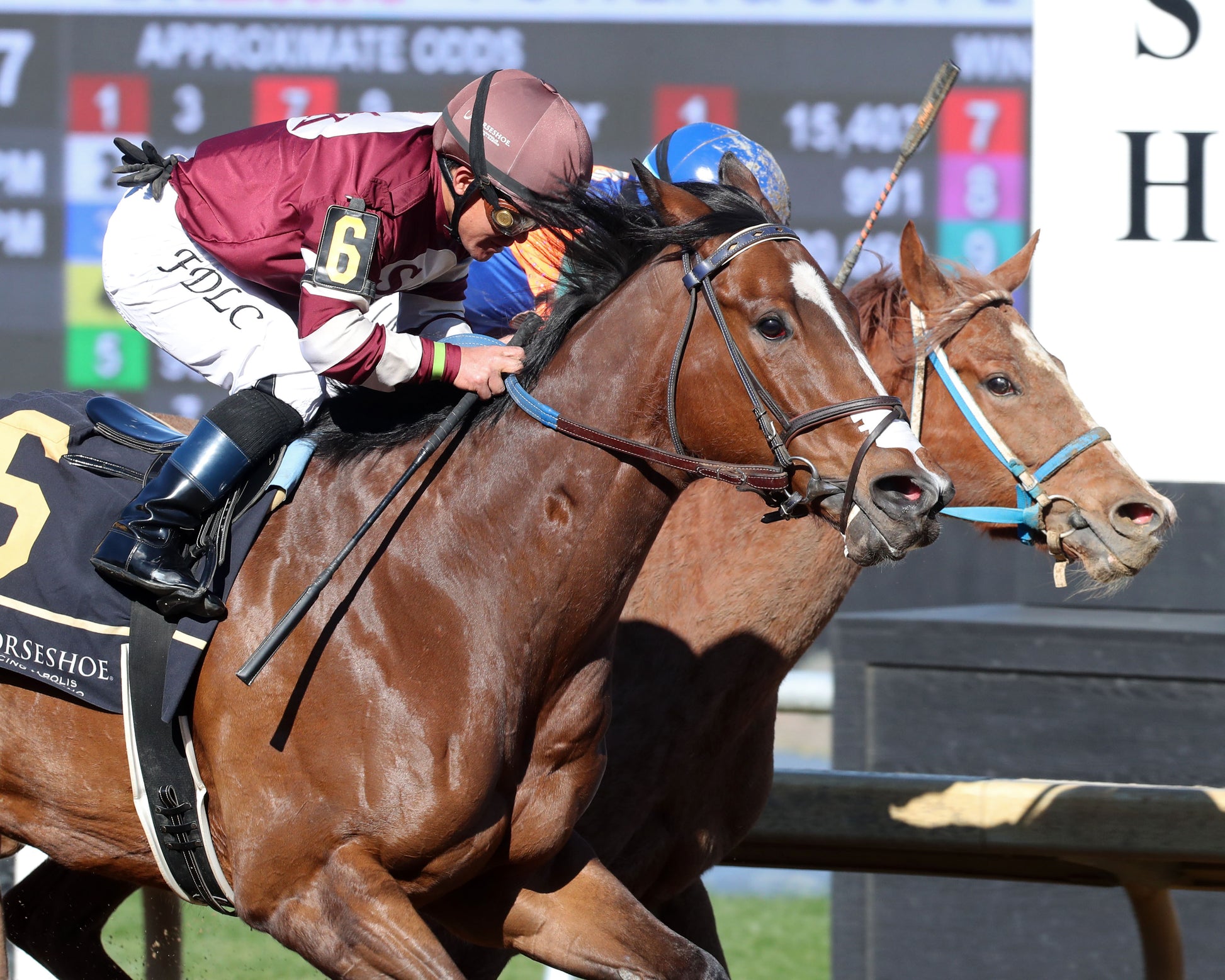 EKATI FLATTER - The Merrill C Roberts Overnight Handicap - 04-07-26 - R07 - Horseshoe Indiana - Finish 04 - Renee Torbit - Coady Media - Kurtis Coady Photography