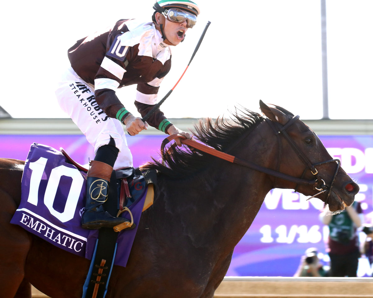 EMPHATIC - Breeders' Cup Juvenile Fillies G1 - 10-30-26 - R07 - Keeneland Race Course - Finish 02 - Renee Torbit - Coady Media - Kurtis Coady Photography