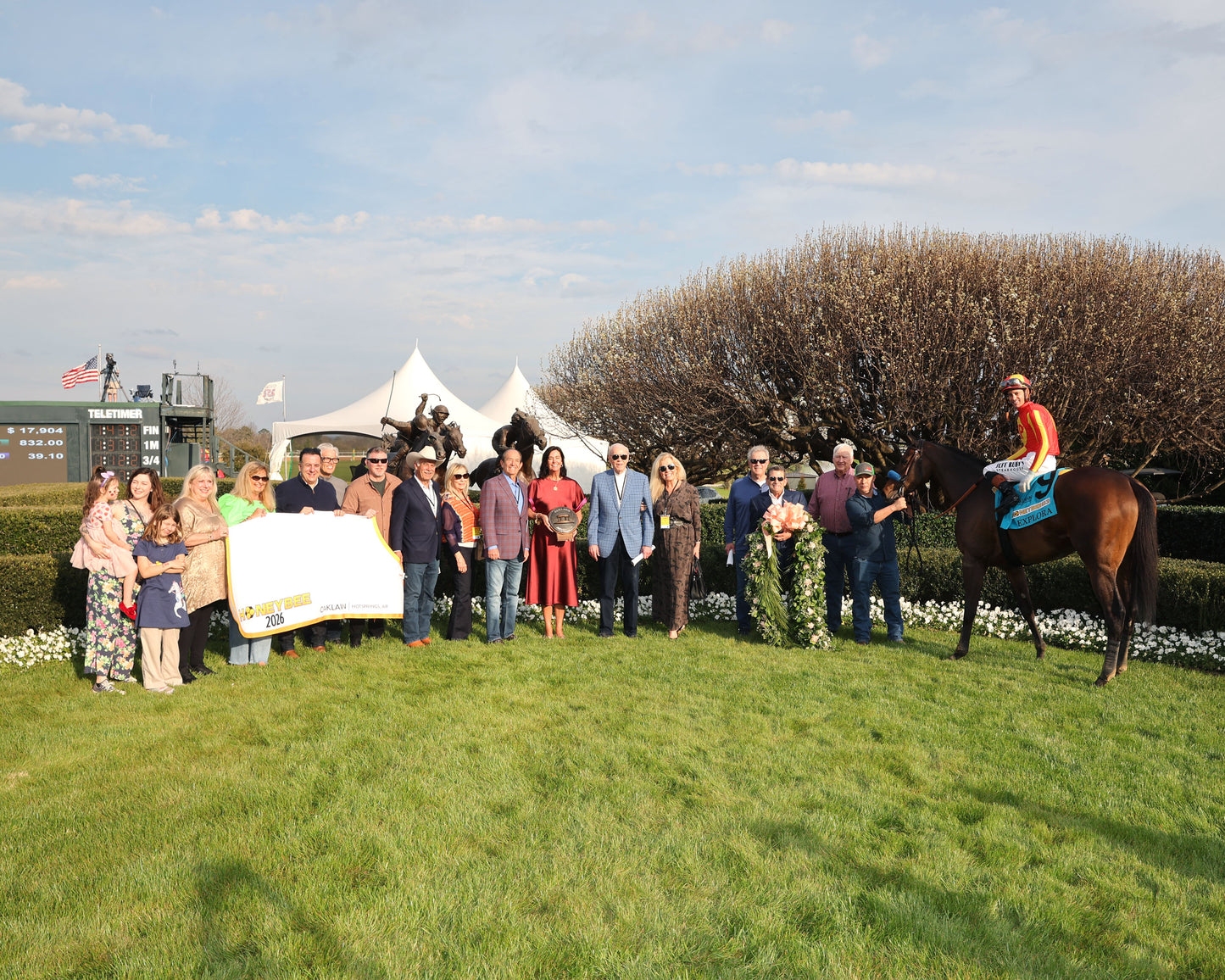 EXPLORA - Honeybee Stakes G3 - 03-01-26 - R09 - OP - Winners Circle 01 - Coady Media - Kurtis Coady Photography