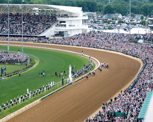 GOLDEN TEMPO - 050226 - Race 12 - CD  The Kentucky Derby G1- 152nd Running - Aerial First Turn 2 - Coady Media - Kurtis Coady Photography