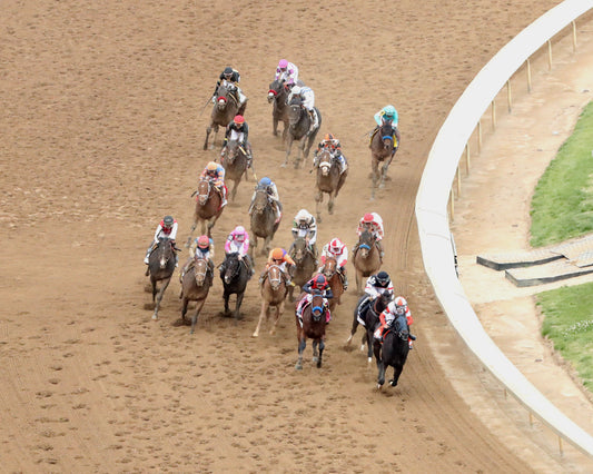 GOLDEN TEMPO - 050226 - Race 12 - CD  The Kentucky Derby G1- 152nd Running - Aerial Turn 01 - Coady Media - Kurtis Coady Photography