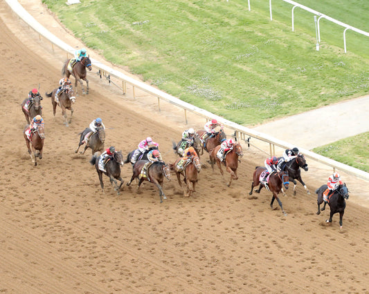 GOLDEN TEMPO - 050226 - Race 12 - CD  The Kentucky Derby G1- 152nd Running - Aerial Turn 02 - Coady Media - Kurtis Coady Photography