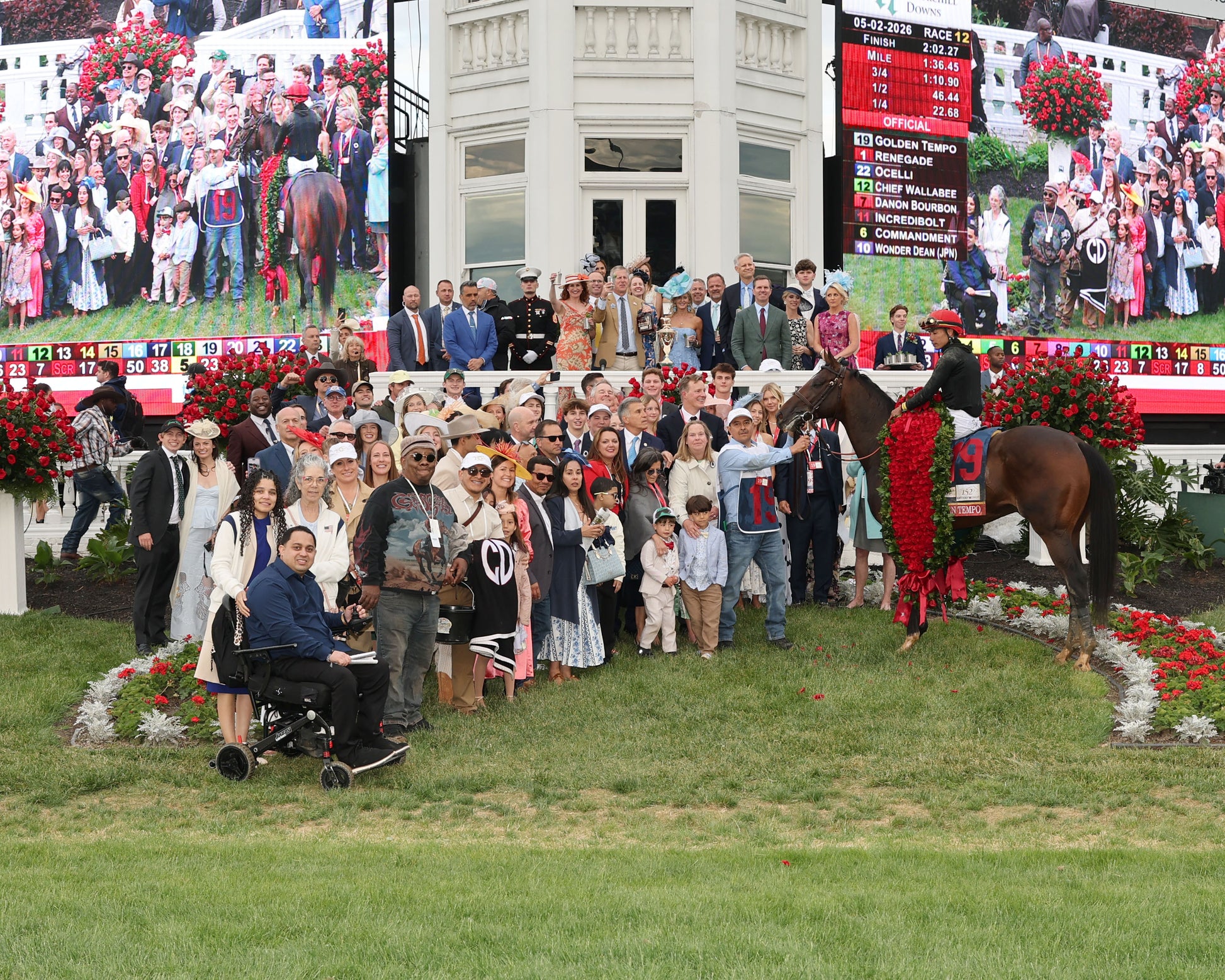 GOLDEN TEMPO - 050226 - Race 12 - CD  The Kentucky Derby G1- 152nd Running - Presentation 01 - Coady Media - Kurtis Coady Photography