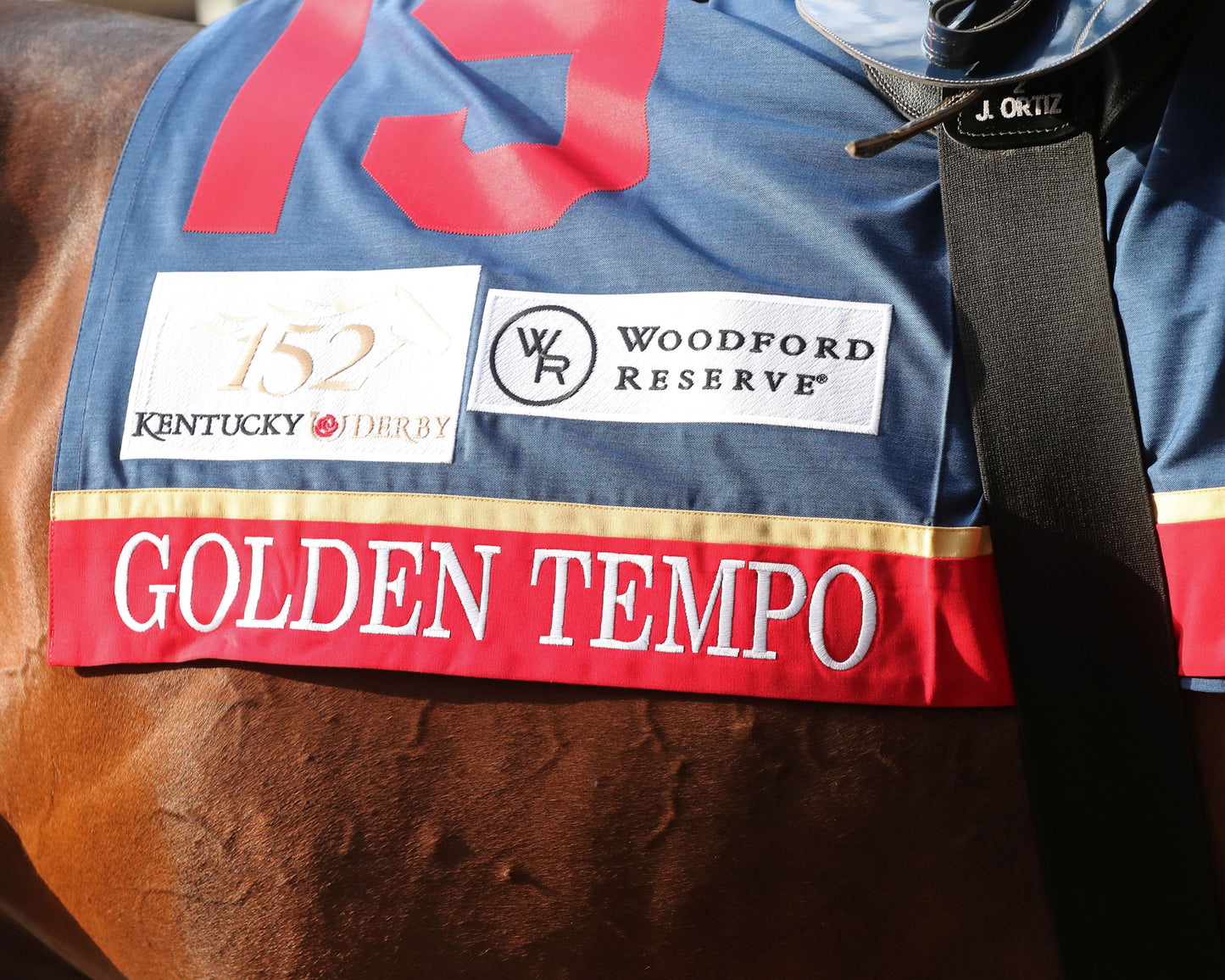 GOLDEN TEMPO - 050226 - Race 12 - CD  The Kentucky Derby G1- 152nd Running - Saddle Towel 01 - Coady Media - Kurtis Coady Photography