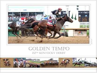 GOLDEN TEMPO - The Kentucky Derby G1 - 152nd Running - Limited Edition 18x24 Print (250) - Coady Media - Kurtis Coady Photography