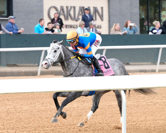 HAULIN ICE - Downthedustyroad Breeder's Stakes - 02-20-26 - R08 - OP - Inside Finish 02 - Shelby Layne Ridgway - Coady Media - Kurtis Coady Photography