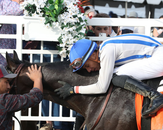 INCREDIBOLT - The Virginia Derby - 03-14-26 - R09 - CNL - Jockey Celebration 01 - Coady Media - Kurtis Coady Photography