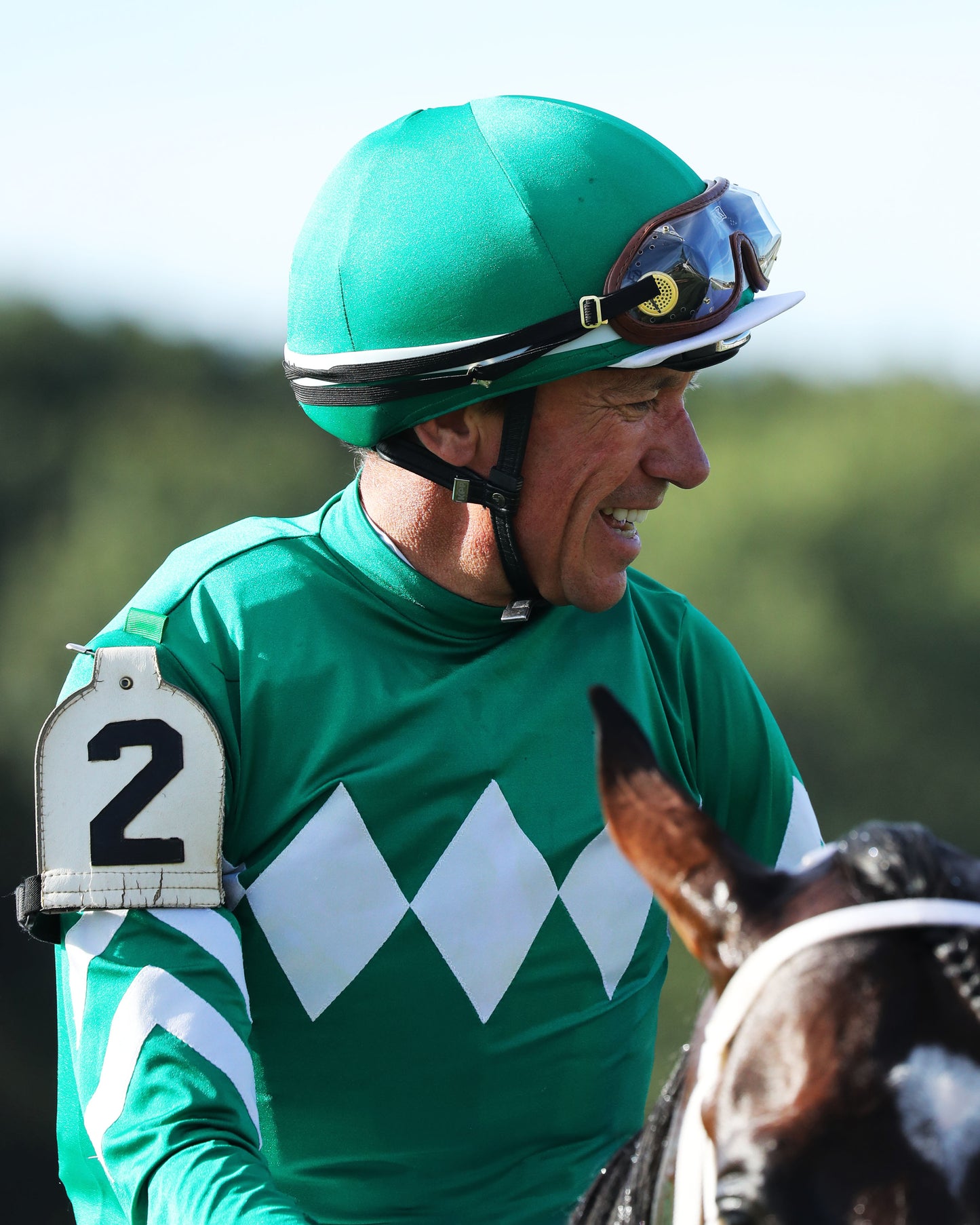 JOHNNY'S RED STORM - The Kentucky Downs Juvenile Sprint - 08-31-25 - R09 - KD - Frankie Dettori 01 - Coady Media - Kurtis Coady Photography