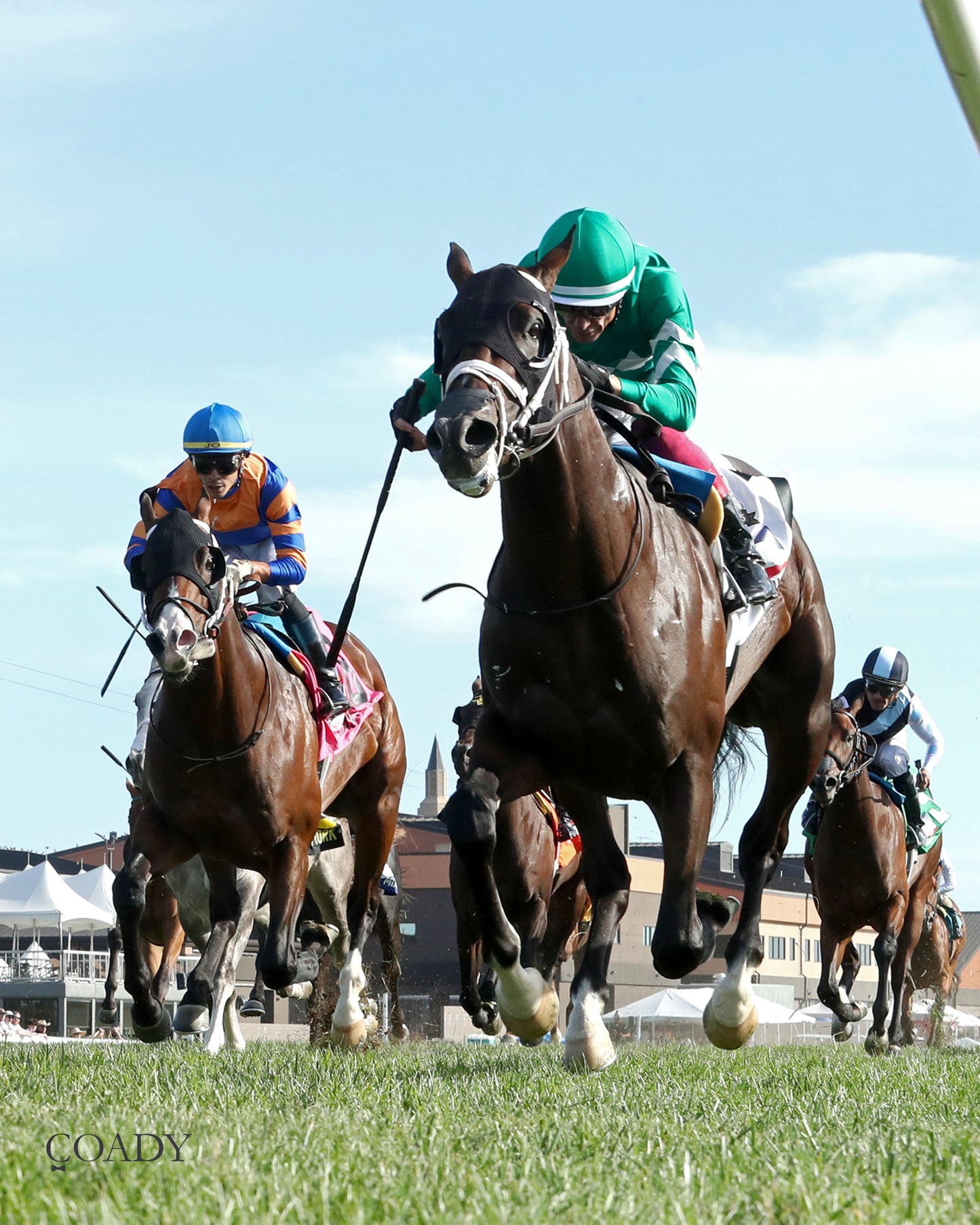 JOHNNY'S RED STORM - The Kentucky Downs Juvenile Sprint - 08-31-25 - R09 - KD - Under Rail 01