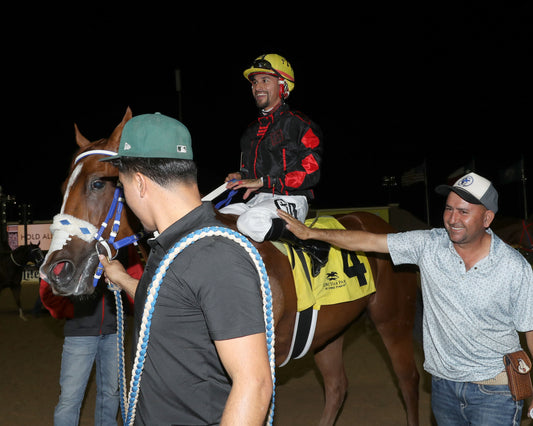 JT MIDLIFE CRISIS - Dash for Cash Futurity (Grade II) - 10-10-26 - R12 - Lone Star Park - Return Shot 02 - Coady Media - Kurtis Coady Photography