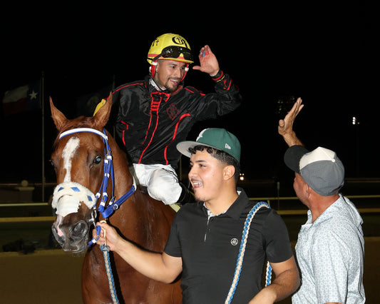 JT MIDLIFE CRISIS - Dash for Cash Futurity (Grade II) - 10-10-26 - R12 - Lone Star Park - Return Shot 06 - Coady Media - Kurtis Coady Photography