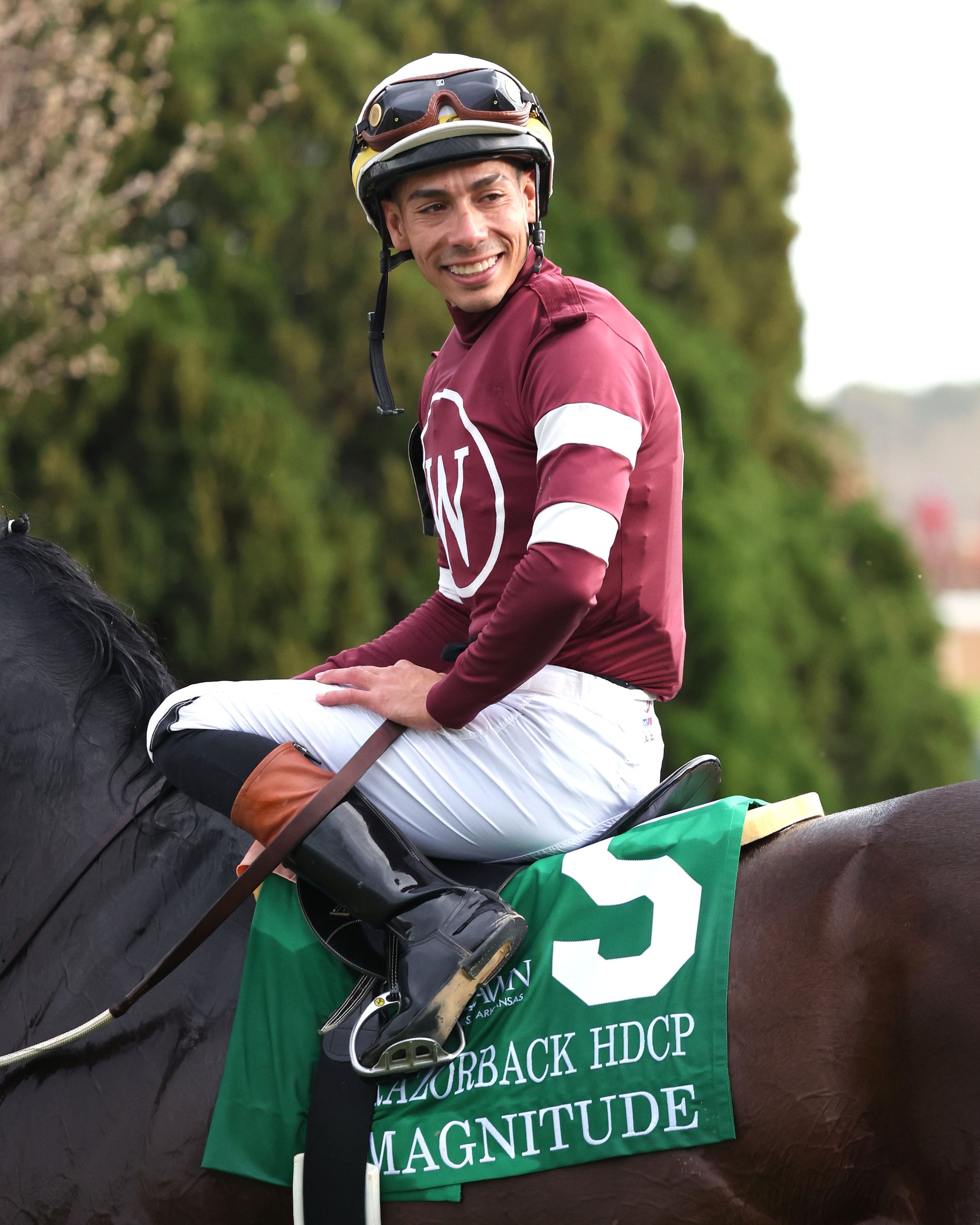 MAGNITUDE - The Razorback Handicap G3 - 02-28-26 - R10 - OP - Jose Ortiz 02 - Coady Media - Kurtis Coady Photography