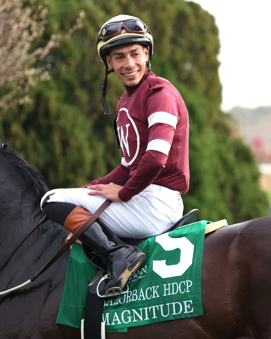 MAGNITUDE - The Razorback Handicap G3 - 02-28-26 - R10 - OP - Jose Ortiz 02 - Coady Media - Kurtis Coady Photography