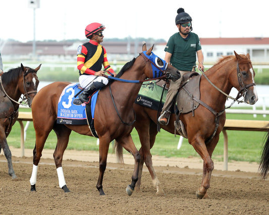 MAXIMUM OFFER - Indiana Oaks - 32nd Running - G3 - 07-11-26 - R11 - Horseshoe Indiana - Post Parade 03 - Cady Coulardot