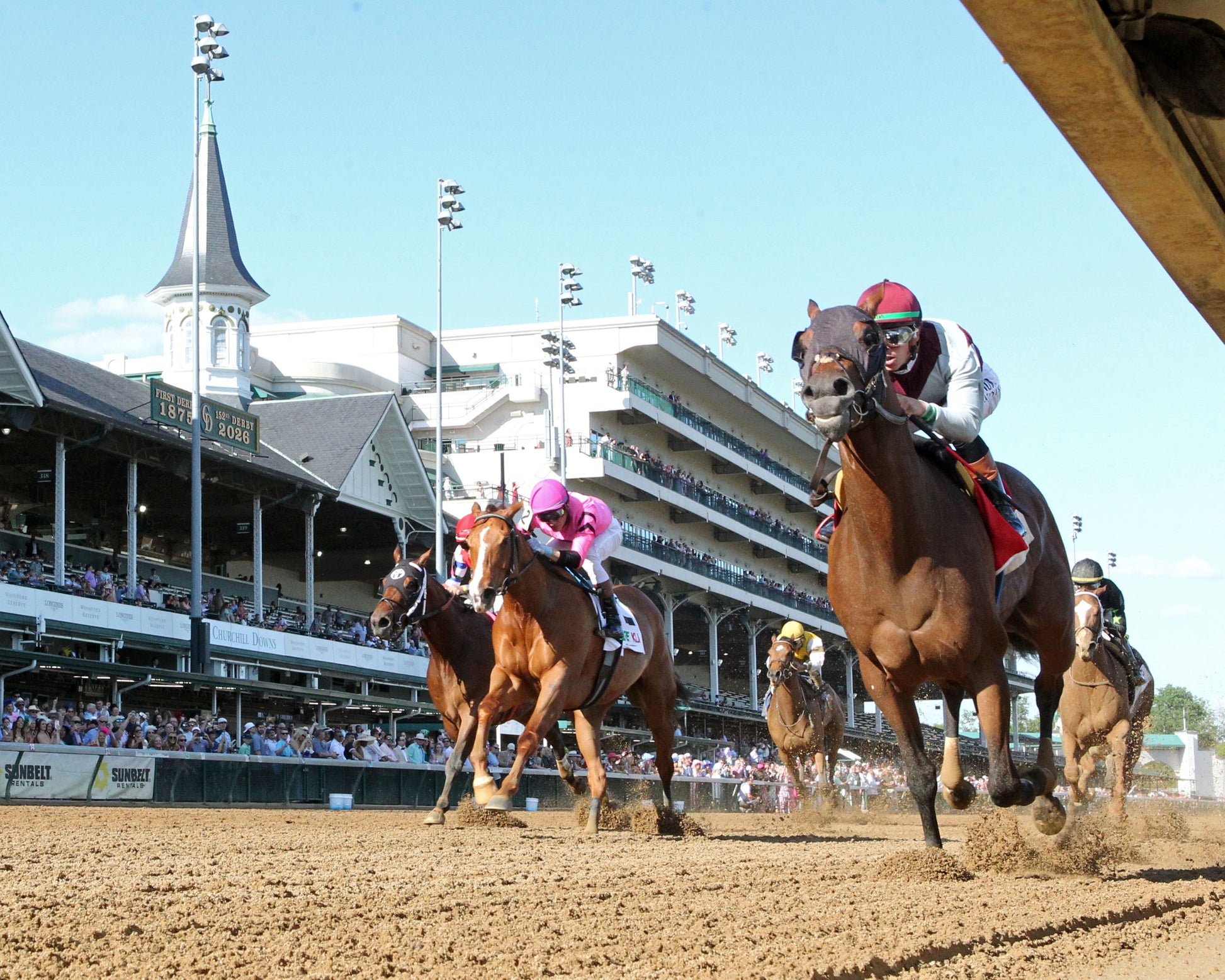 ONE MAGIC PHILLY - The Roxelana Stakes - 04-25-26 - R09 - CD - Under Rail 01 - Coady Media - Kurtis Coady Photography