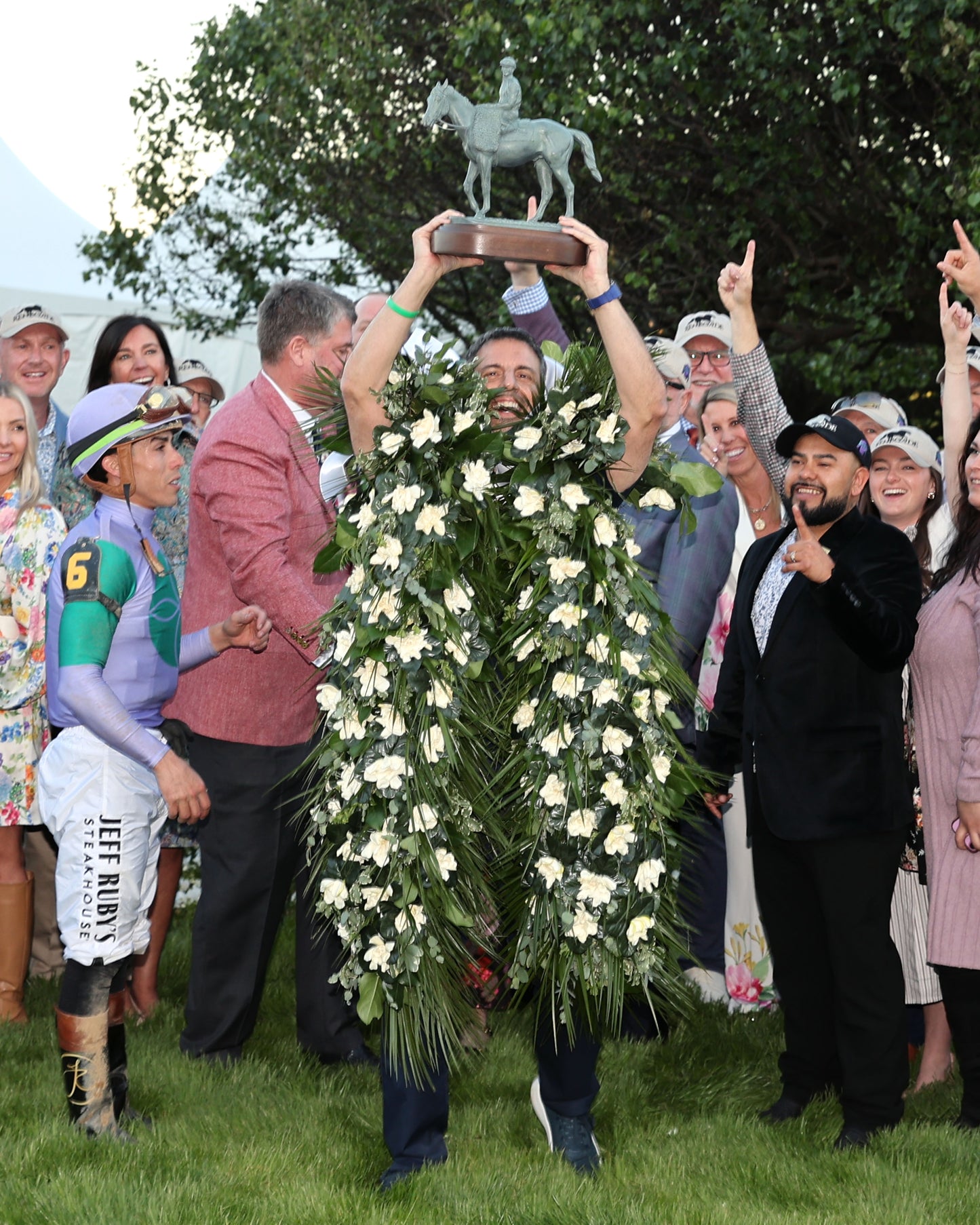 RENEGADE - The Arkansas Derby G1 - 03-28-26 - R13 - OP - Mike Repole Trophy Garland 01 - Coady Media - Kurtis Coady Photography
