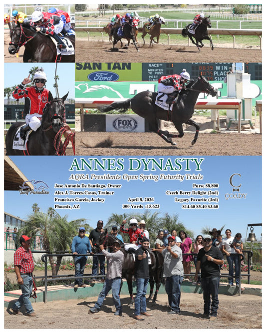 ANNES DYNASTY - AQRA Presidents Open Spring Futurity Trials - 04-08-26 - R01 - TUP - Coady Media - Kurtis Coady Photography