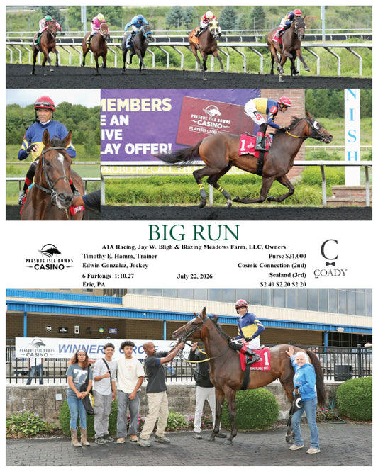 BIG RUN - 07-22-26 - R01 - PID