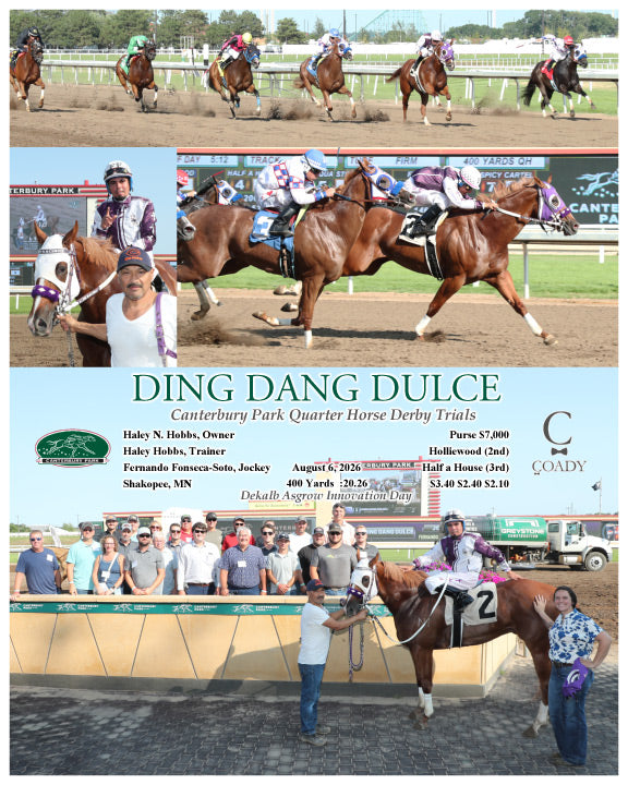 DING DANG DULCE - Canterbury Park Quarter Horse Derby Trials - 08-06-26 - R01 - CBY