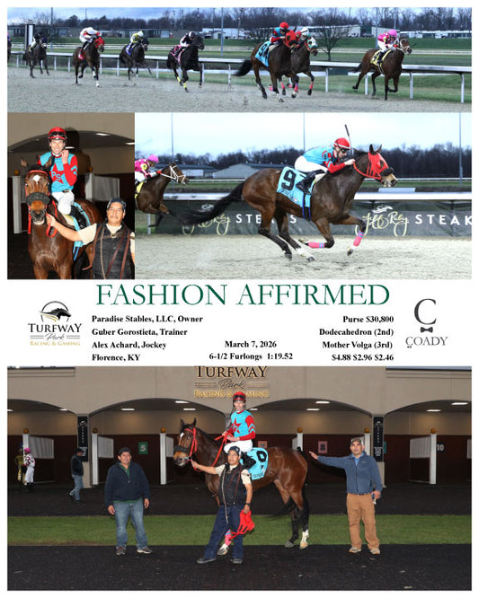 FASHION AFFIRMED - 030726 - Race 01 - TP - Coady Media - Kurtis Coady Photography