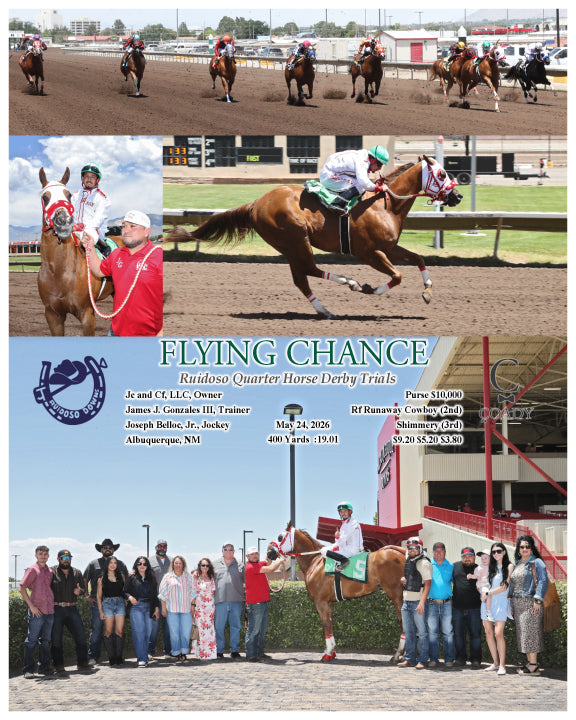 FLYING CHANCE - Ruidoso Quarter Horse Derby Trials - 05-24-26 - R01 - RUI - Coady Media - Kurtis Coady Photography