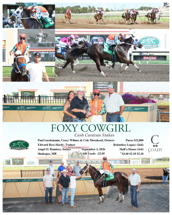 FOXY COWGIRL - Cash Caravan Stakes  - 09-03-26 - R01 - CBY