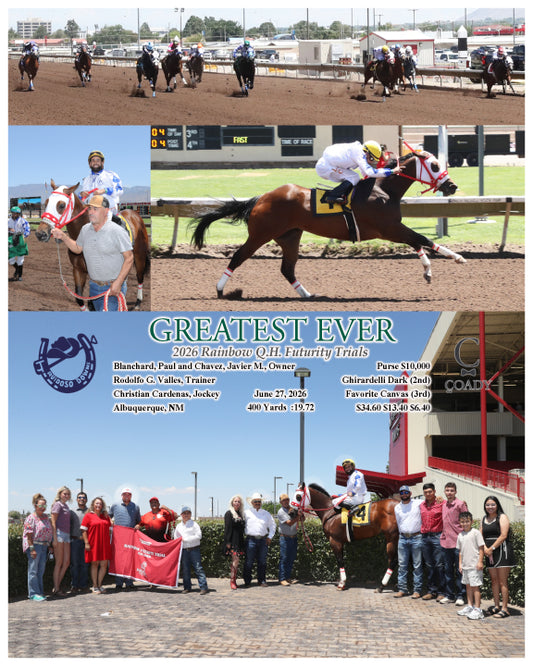 GREATEST EVER - 2026 Rainbow Q.H. Futurity Trials - 06-27-26 - R01 - RUI