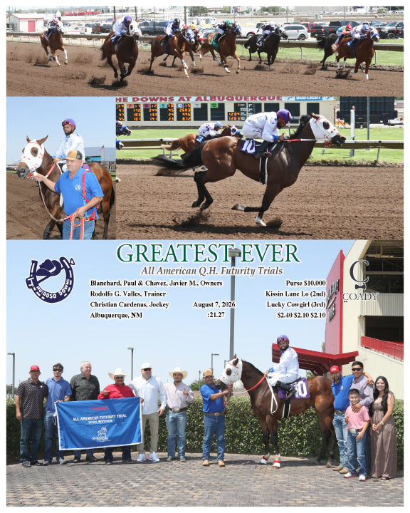 GREATEST EVER - All American Q.H. Futurity Trials - 08-07-26 - R01 - RUI
