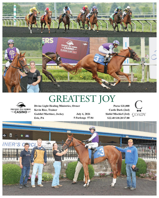 GREATEST JOY - 07-06-26 - R01 - PID