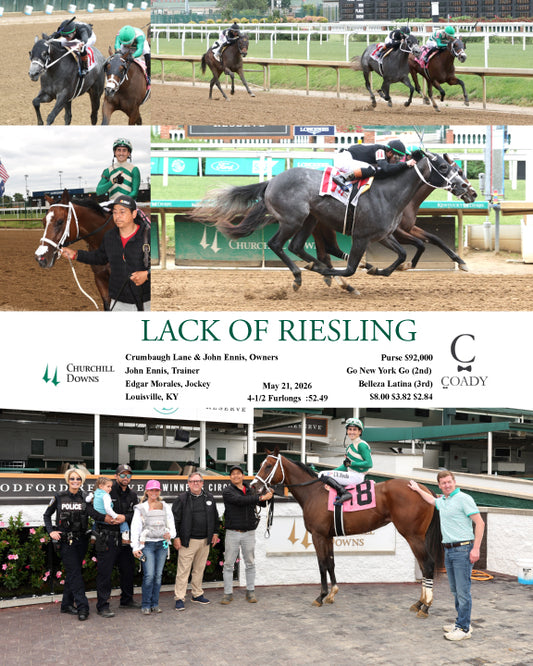 LACK OF RIESLING - 052126 - Race 01 - CD - Coady Media - Kurtis Coady Photography