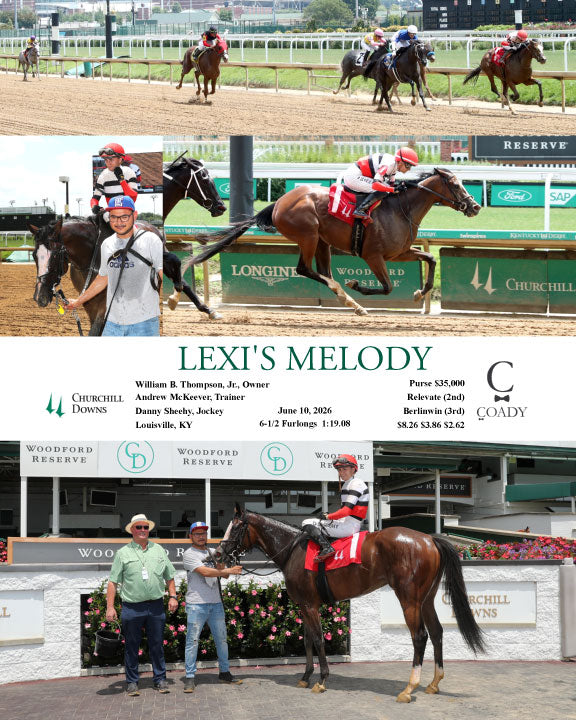LEXI'S MELODY - 061026 - Race 01 - CD