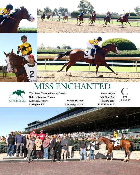 MISS ENCHANTED - 101826 - Race 01 - KEE