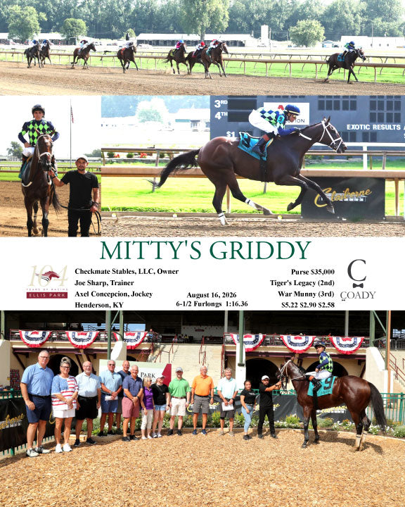MITTY'S GRIDDY - 081626 - Race 01 - ELP