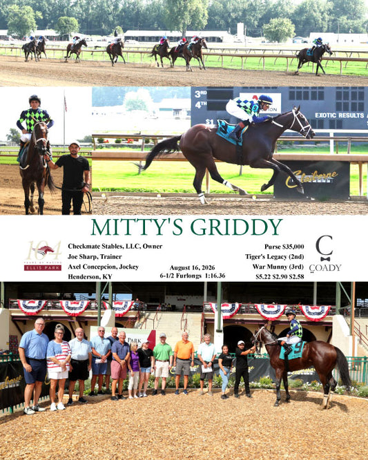 MITTY'S GRIDDY - 081626 - Race 01 - ELP
