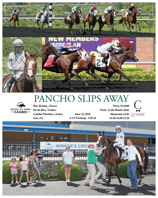 PANCHO SLIPS AWAY - 06-24-26 - R01 - PID