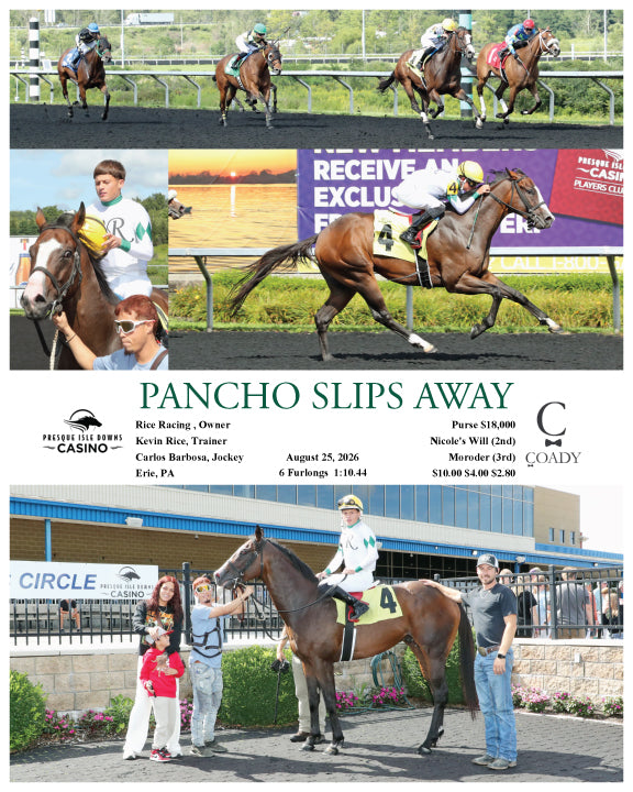 PANCHO SLIPS AWAY - 08-25-26 - R01 - PID