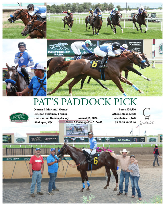 PAT'S PADDOCK PICK - 08-16-26 - R01 - CBY