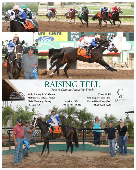 RAISING TELL  - Desert Classic Futurity Trials - 04-06-26 - R01 - TUP - Coady Media - Kurtis Coady Photography