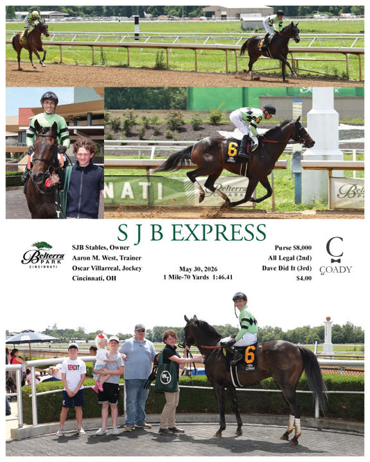 S J B EXPRESS - 053026 - Race 01 - BTP