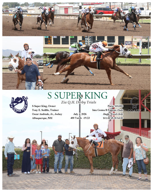 S SUPER KING - Zia Q.H. Derby Trials - 07-04-26 - R01 - RUI