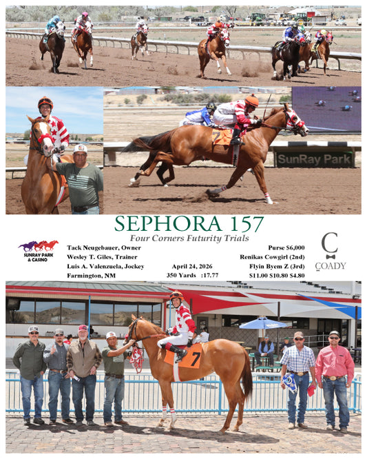 SEPHORA 157 - Four Corners Futurity Trials - 04-24-26 - R01 - SRP - Coady Media - Kurtis Coady Photography