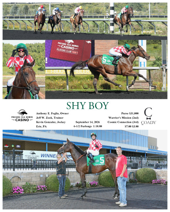 SHY BOY - 09-14-26 - R01 - PID