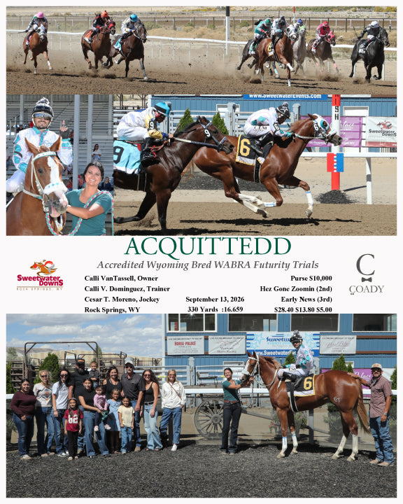 ACQUITTEDD - Accredited Wyoming Bred WABRA Futurity Trials - 09-13-26 - R01 - SWF