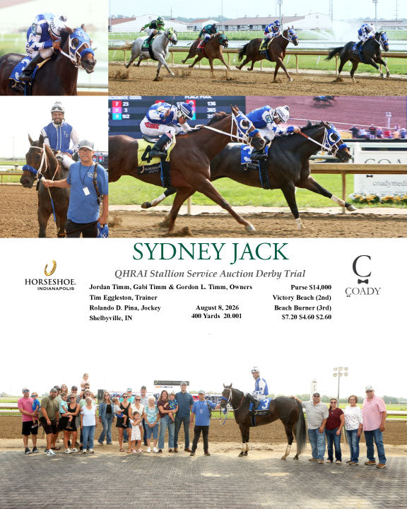 SYDNEY JACK - QHRAI Stallion Service Auction Derby Trial - 08-08-26 - R01 - IND
