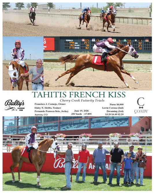 TAHITIS FRENCH KISS - Cherry Creek Futurity Trials - 06-19-26 - R01 - ARP