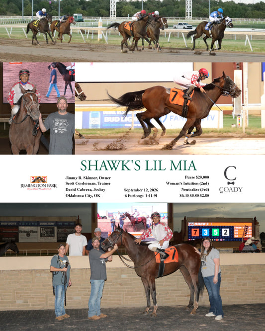 SHAWK'S LIL MIA - 09-12-26 - R02 - RP