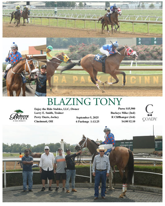 BLAZING TONY - 090525 - Race 02 - BTP - Coady Media - Kurtis Coady Photography